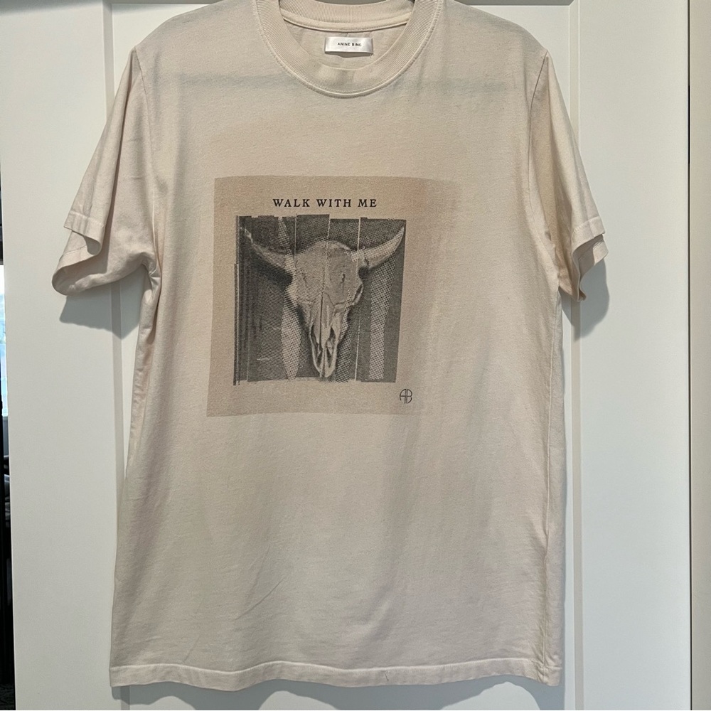 ANINE BING Lili Walk With Me Tee- size medium - Picture 3 of 6
